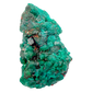 Raw dioptase crystal specimen from the Republic of the Congo, deep emerald-green druzy on matrix, specimen 11, view 5