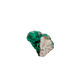 Raw dioptase crystal specimen from the Republic of the Congo, deep emerald-green druzy on matrix, specimen 12, view 2