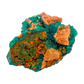 Raw dioptase crystal specimen from the Republic of the Congo, deep emerald-green druzy on matrix, specimen 13, view 1