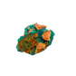 Raw dioptase crystal specimen from the Republic of the Congo, deep emerald-green druzy on matrix, specimen 13, view 1
