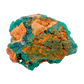 Raw dioptase crystal specimen from the Republic of the Congo, deep emerald-green druzy on matrix, specimen 13, view 2