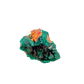 Raw dioptase crystal specimen from the Republic of the Congo, deep emerald-green druzy on matrix, specimen 13, view 4