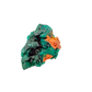 Raw dioptase crystal specimen from the Republic of the Congo, deep emerald-green druzy on matrix, specimen 13, view 5