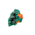 Raw dioptase crystal specimen from the Republic of the Congo, deep emerald-green druzy on matrix, specimen 13, view 5