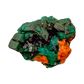 Raw dioptase crystal specimen from the Republic of the Congo, deep emerald-green druzy on matrix, specimen 13, view 6
