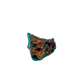 Raw dioptase crystal specimen from the Republic of the Congo, deep emerald-green druzy on matrix, specimen 14, view 1