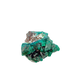 Raw dioptase crystal specimen from the Republic of the Congo, deep emerald-green druzy on matrix, specimen 15, view 1