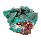 Raw dioptase crystal specimen from the Republic of the Congo, deep emerald-green druzy on matrix, specimen 15, view 2