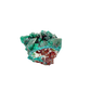 Raw dioptase crystal specimen from the Republic of the Congo, deep emerald-green druzy on matrix, specimen 15, view 2