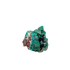 Raw dioptase crystal specimen from the Republic of the Congo, deep emerald-green druzy on matrix, specimen 15, view 3