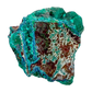 Raw dioptase crystal specimen from the Republic of the Congo, deep emerald-green druzy on matrix, specimen 15, view 4