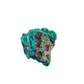 Raw dioptase crystal specimen from the Republic of the Congo, deep emerald-green druzy on matrix, specimen 15, view 6