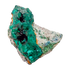 Raw dioptase crystal specimen from the Republic of the Congo, deep emerald-green druzy on matrix, specimen 16, view 2