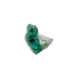 Raw dioptase crystal specimen from the Republic of the Congo, deep emerald-green druzy on matrix, specimen 16, view 2