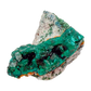 Raw dioptase crystal specimen from the Republic of the Congo, deep emerald-green druzy on matrix, specimen 16, view 3