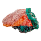 Raw dioptase crystal specimen from the Republic of the Congo, deep emerald-green druzy on matrix, specimen 17, view 4