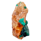 Raw dioptase crystal specimen from the Republic of the Congo, deep emerald-green druzy on matrix, specimen 18, view 5