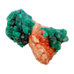 Raw dioptase crystal specimen from the Republic of the Congo, deep emerald-green druzy on matrix, specimen 19, view 2