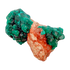 Raw dioptase crystal specimen from the Republic of the Congo, deep emerald-green druzy on matrix, specimen 19, view 2