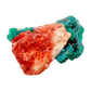 Raw dioptase crystal specimen from the Republic of the Congo, deep emerald-green druzy on matrix, specimen 19, view 4