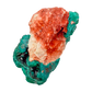 Raw dioptase crystal specimen from the Republic of the Congo, deep emerald-green druzy on matrix, specimen 19, view 5