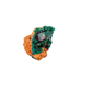 Raw dioptase crystal specimen from the Republic of the Congo, deep emerald-green druzy on matrix, specimen 20, view 2