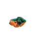 Raw dioptase crystal specimen from the Republic of the Congo, deep emerald-green druzy on matrix, specimen 20, view 3