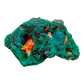 Raw dioptase crystal specimen from the Republic of the Congo, deep emerald-green druzy on matrix, specimen 4, view 1