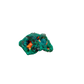 Raw dioptase crystal specimen from the Republic of the Congo, deep emerald-green druzy on matrix, specimen 4, view 1