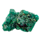 Raw dioptase crystal specimen from the Republic of the Congo, deep emerald-green druzy on matrix, specimen 4, view 2