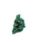 Raw dioptase crystal specimen from the Republic of the Congo, deep emerald-green druzy on matrix, specimen 5, view 2