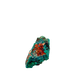 Raw dioptase crystal specimen from the Republic of the Congo, deep emerald-green druzy on matrix, specimen 6, view 5