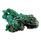 Raw dioptase crystal specimen from the Republic of the Congo, deep emerald-green druzy on matrix, specimen 7, view 1