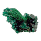 Raw dioptase crystal specimen from the Republic of the Congo, deep emerald-green druzy on matrix, specimen 7, view 2