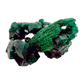 Raw dioptase crystal specimen from the Republic of the Congo, deep emerald-green druzy on matrix, specimen 7, view 3