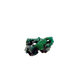 Raw dioptase crystal specimen from the Republic of the Congo, deep emerald-green druzy on matrix, specimen 7, view 3