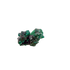 Raw dioptase crystal specimen from the Republic of the Congo, deep emerald-green druzy on matrix, specimen 7, view 4