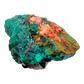 Raw dioptase crystal specimen from the Republic of the Congo, deep emerald-green druzy on matrix, specimen 8, view 1