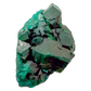 Raw dioptase crystal specimen from the Republic of the Congo, deep emerald-green druzy on matrix, specimen 8, view 3
