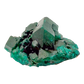 Raw dioptase crystal specimen from the Republic of the Congo, deep emerald-green druzy on matrix, specimen 8, view 5