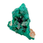 Raw dioptase crystal specimen from the Republic of the Congo, deep emerald-green druzy on matrix, specimen 9, view 2