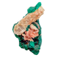 Raw dioptase crystal specimen from the Republic of the Congo, deep emerald-green druzy on matrix, specimen 9, view 4