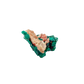 Raw dioptase crystal specimen from the Republic of the Congo, deep emerald-green druzy on matrix, specimen 9, view 5