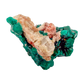 Raw dioptase crystal specimen from the Republic of the Congo, deep emerald-green druzy on matrix, specimen 9, view 5
