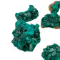 Rear view of Dioptase raw stone, kept near for Emotional Healing and Love, hand-selected from Renéville, Republic of the Congo.
