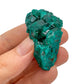 Detail shot of Grade AA Dioptase raw under natural light