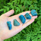 Full profile of Grade AA Apatite tumbled stone ready to ship from Beyond Bohemian