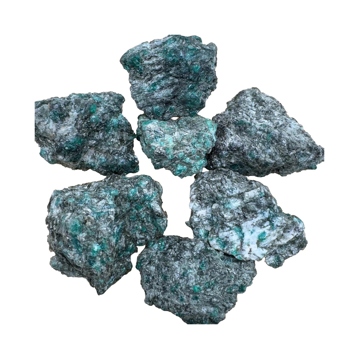 Emerald Crystals for Abundance, Emotional Healing & Healing — green rough natural, AA grade from Zimbabwe