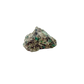 Raw emerald specimen from Zimbabwe, front view of green beryl in matrix