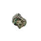 Raw emerald in matrix, detail of green crystal seams